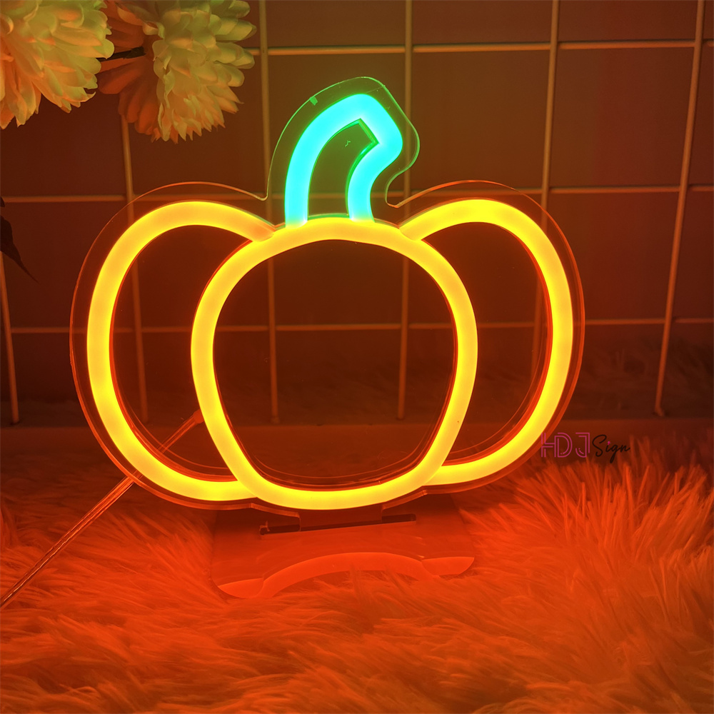 Commercial Kitchen Lighting Design - Pumpkin Design LED Neon Night Light