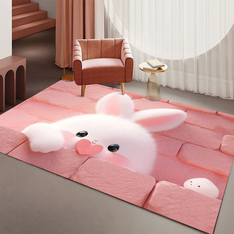 Commercial Kitchen Walls - Rug Carpet Mat NonSlip Pink Brick