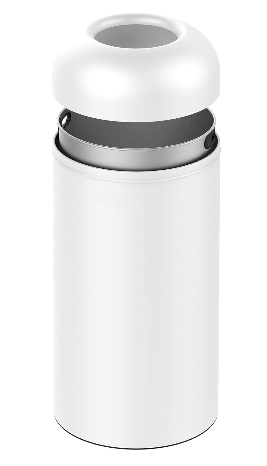 White Brushed Stainless‑Steel  - Commercial Kitchen Garbage Can 评论和价格