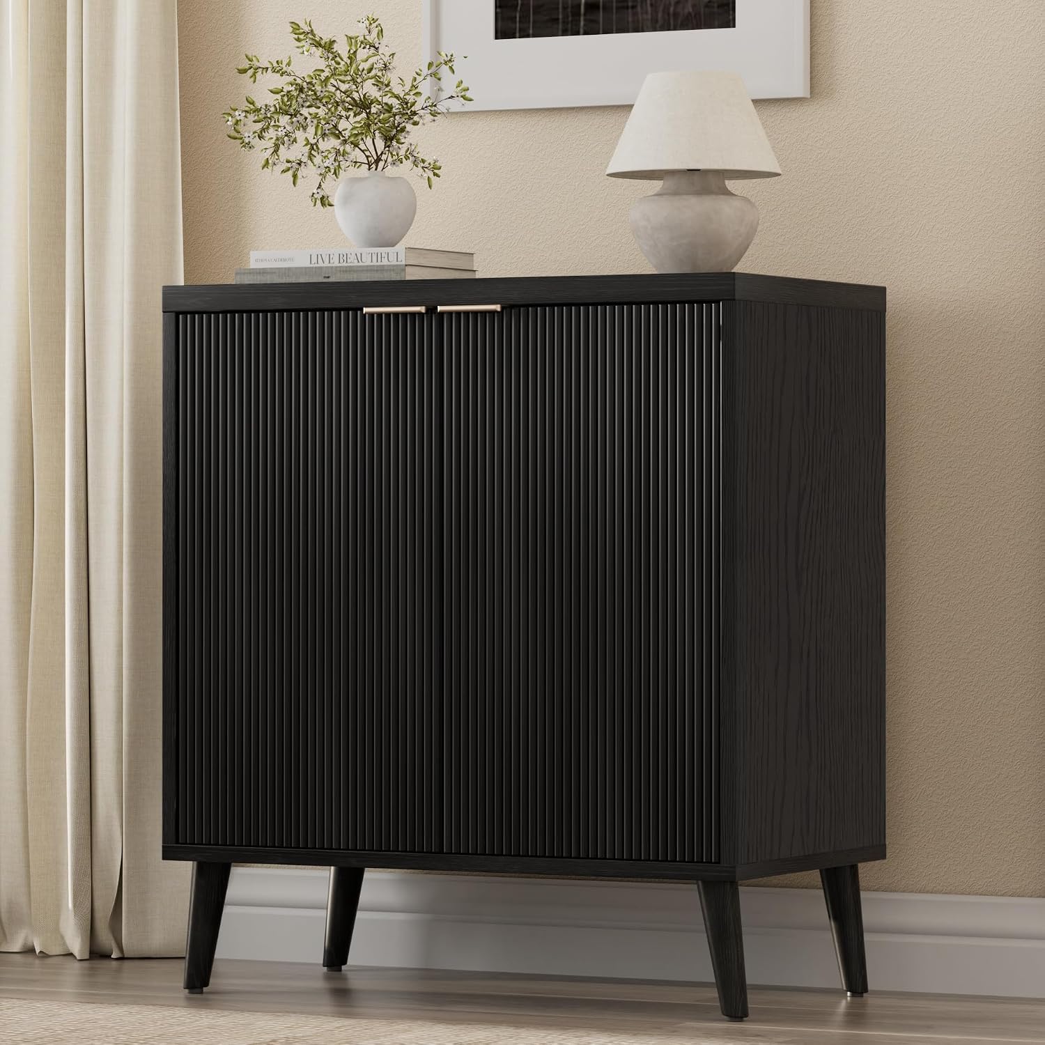 Fluted Buffet Cabinet With Sto - Commercial Kitchen Table 评论和价格