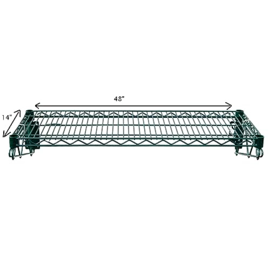 48x14 Epoxy-Coated Green Wire  - Commercial Kitchen Walls 评论和价格