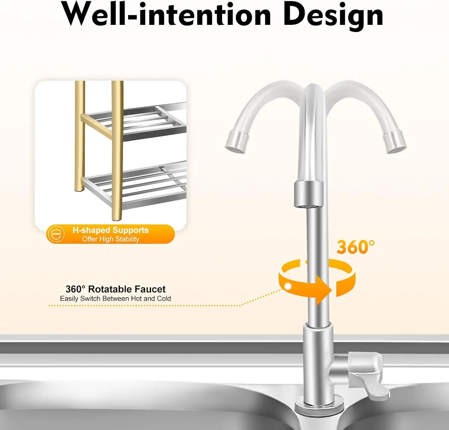 Kitchen Freestanding Prep Sink - Commercial Kitchen Worktops 评论和价格