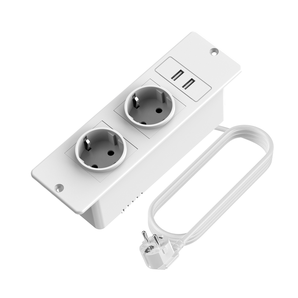 EU White Recessed Power Strip  - Commercial Kitchen Worktops 评论和价格