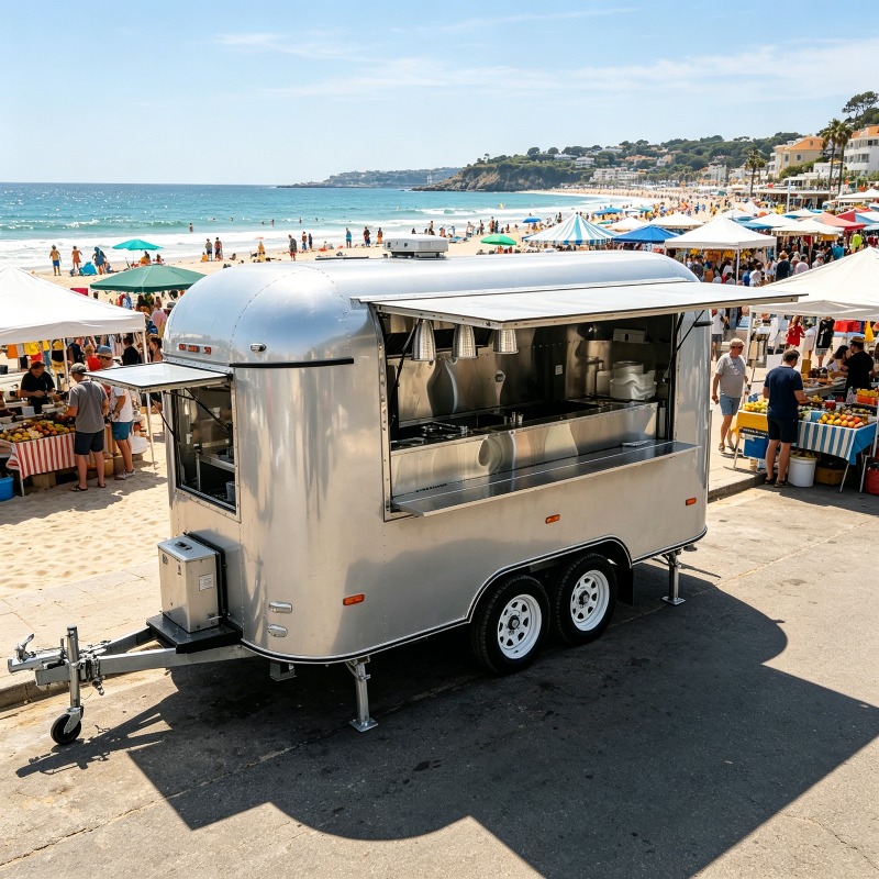 Stainless Steel Food Trailer M - Commercial Kitchen Layout Design 评论和价格