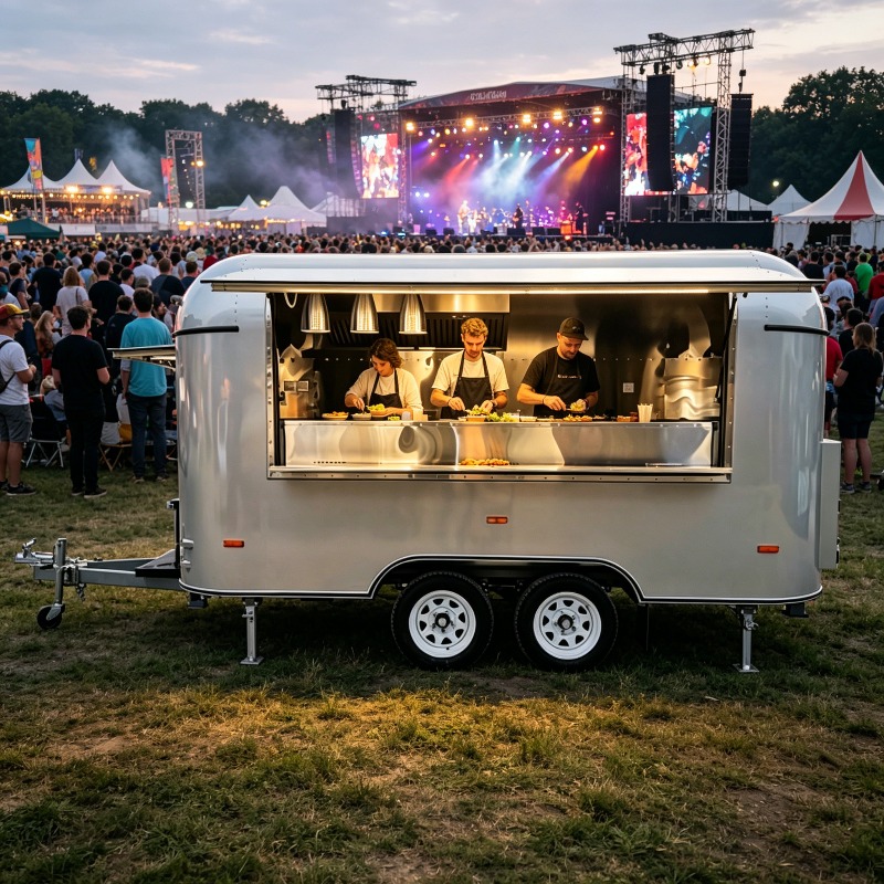 Stainless Steel Food Trailer M - Commercial Kitchen Layout Design 评论和价格