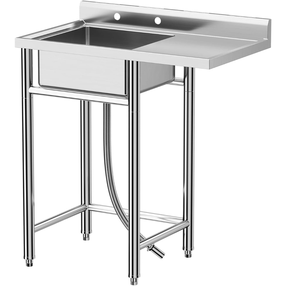 Stainless Steel Sink, 36x21x40 - Commercial Kitchen Worktops 评论和价格