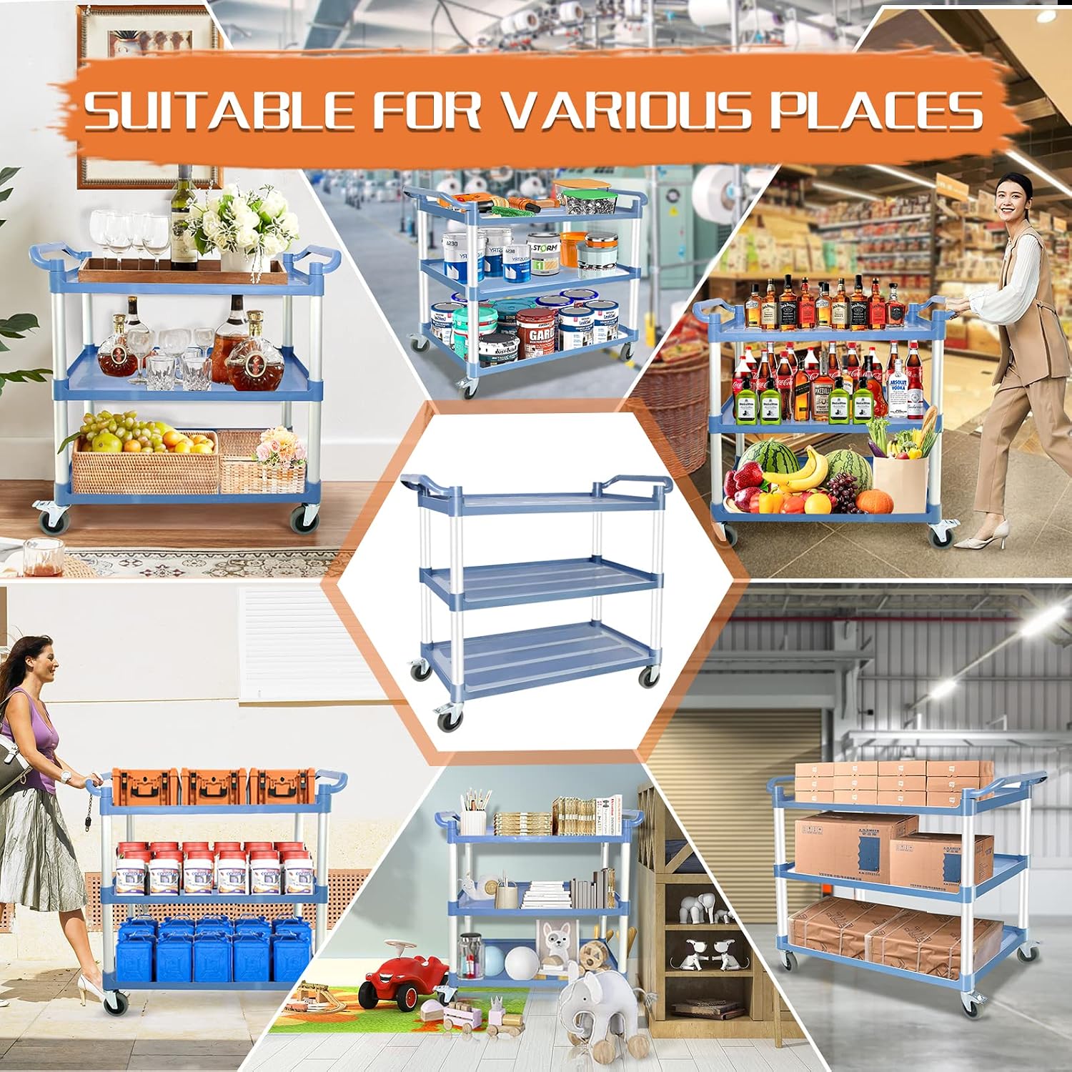 Large Heavy-Duty Grey Wheeled  - Commercial Kitchen Warehouse 评论和价格