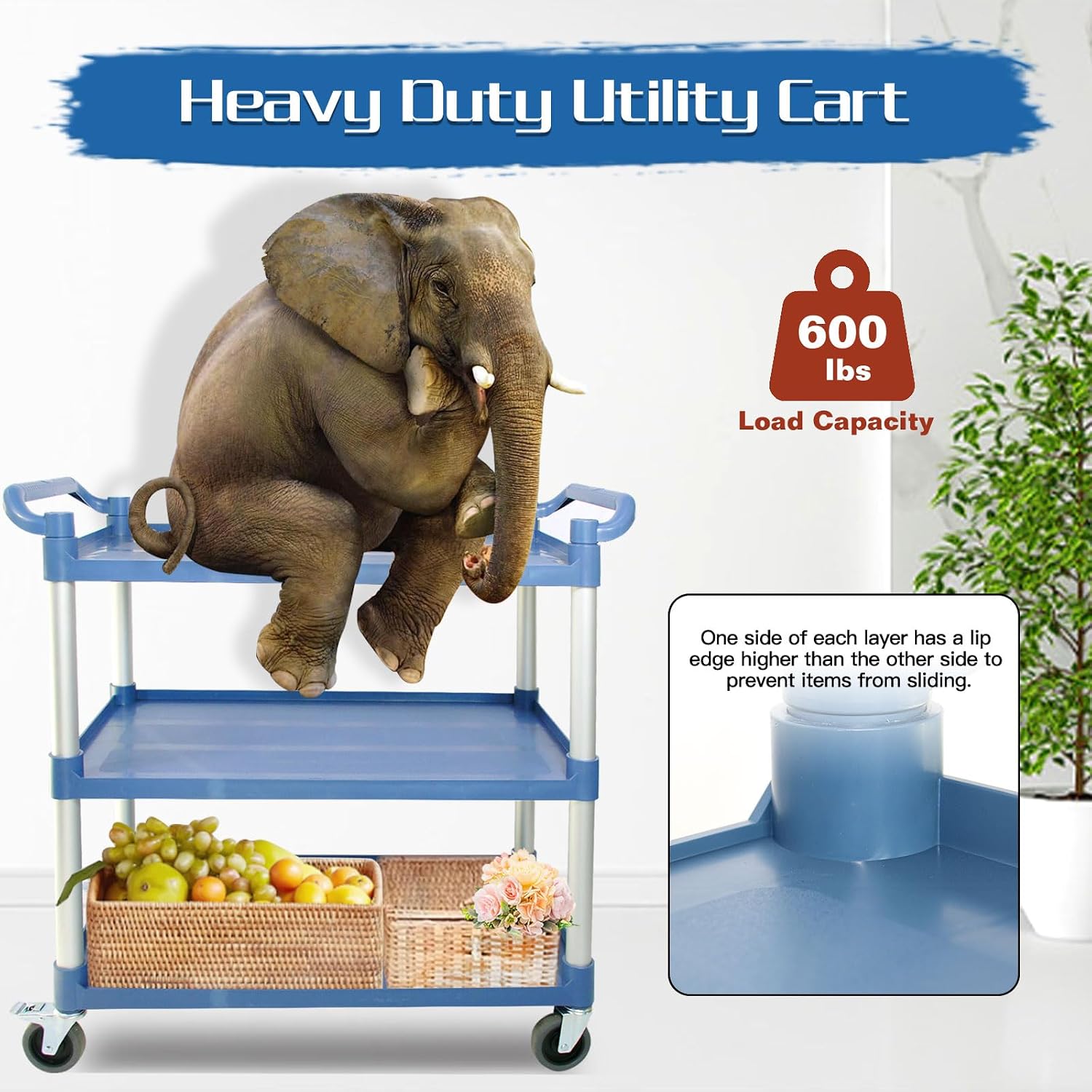 Large Heavy-Duty Grey Wheeled  - Commercial Kitchen Warehouse 评论和价格
