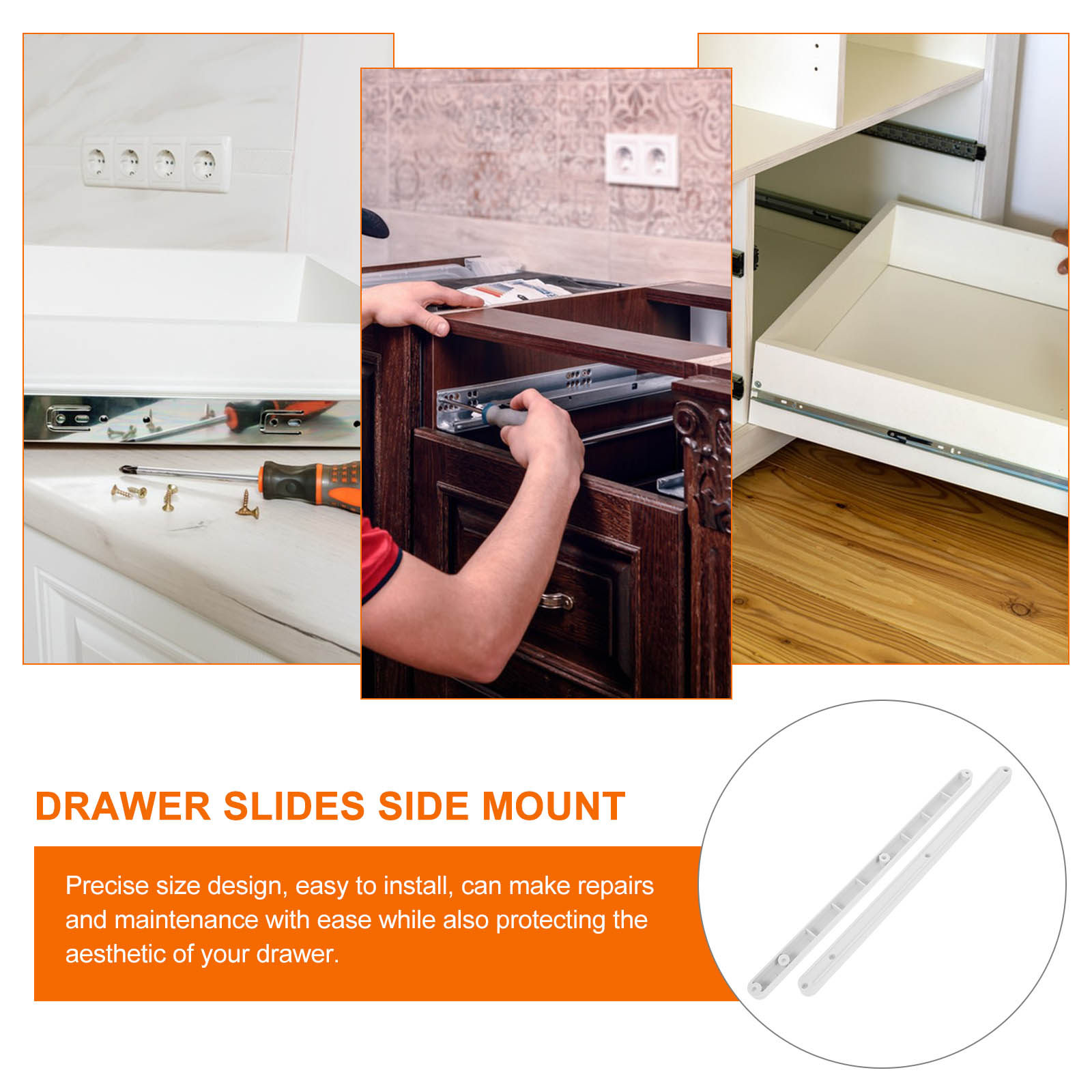 2Pcs Plastic Drawer Slides Smo - Commercial Kitchen Swing Door 评论和价格