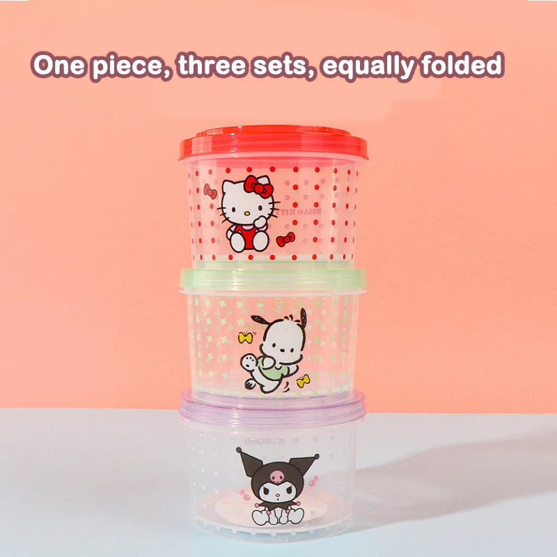 Kitty Bento Box Set 3 Pieces C - Commercial Kitchen Utensil Organizer 评论和价格